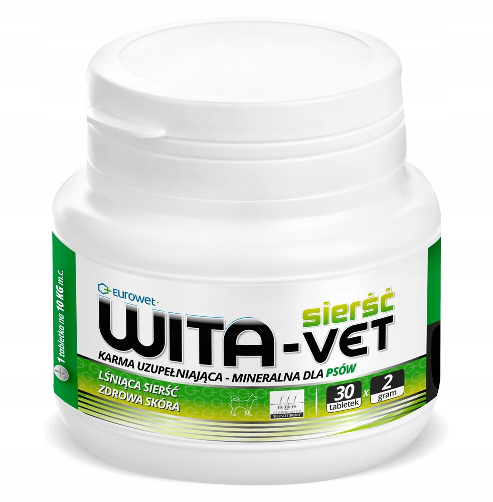 Eurowet Vita-Vet vitamíny pes na srst 30tabl x2g