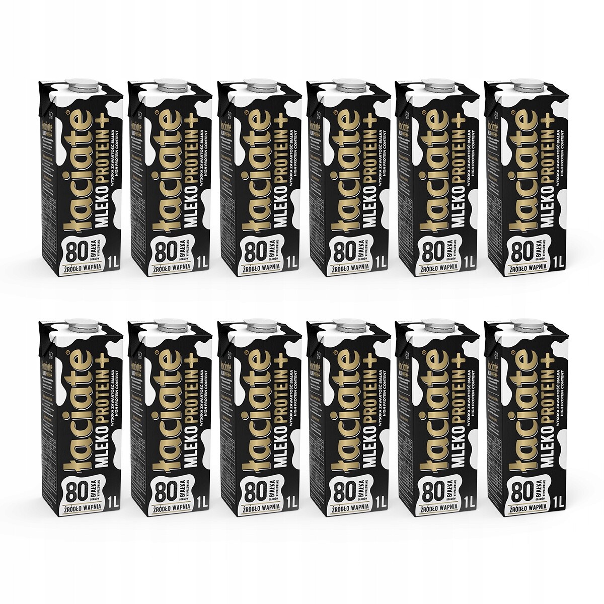 Łaciate mléko Protein+ odtučněné Uht 12x1L Mlekpol