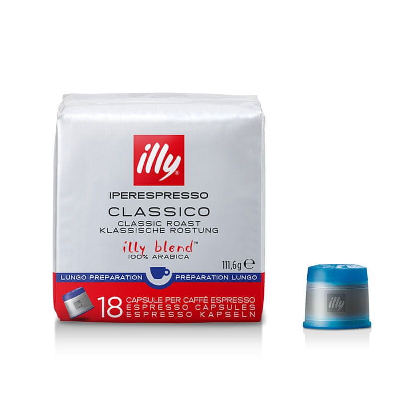 Kávové kapsle Iperespresso Lungo Espresso 18ks Illy