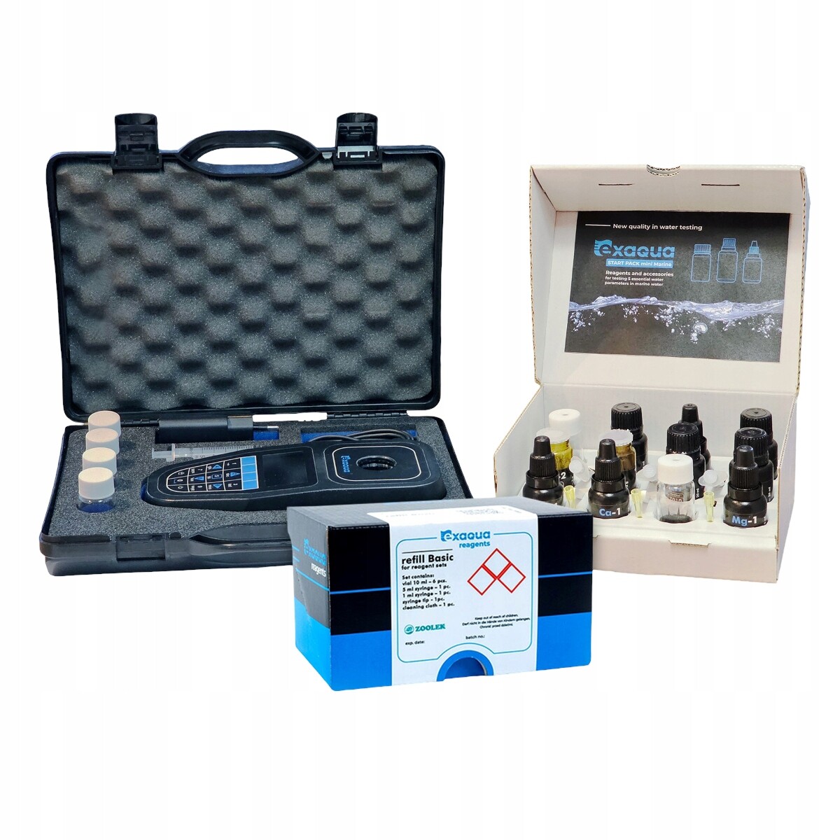 Exaqua PRO3 SET1 Víceparametrový fotometr Marine činidla Bonus