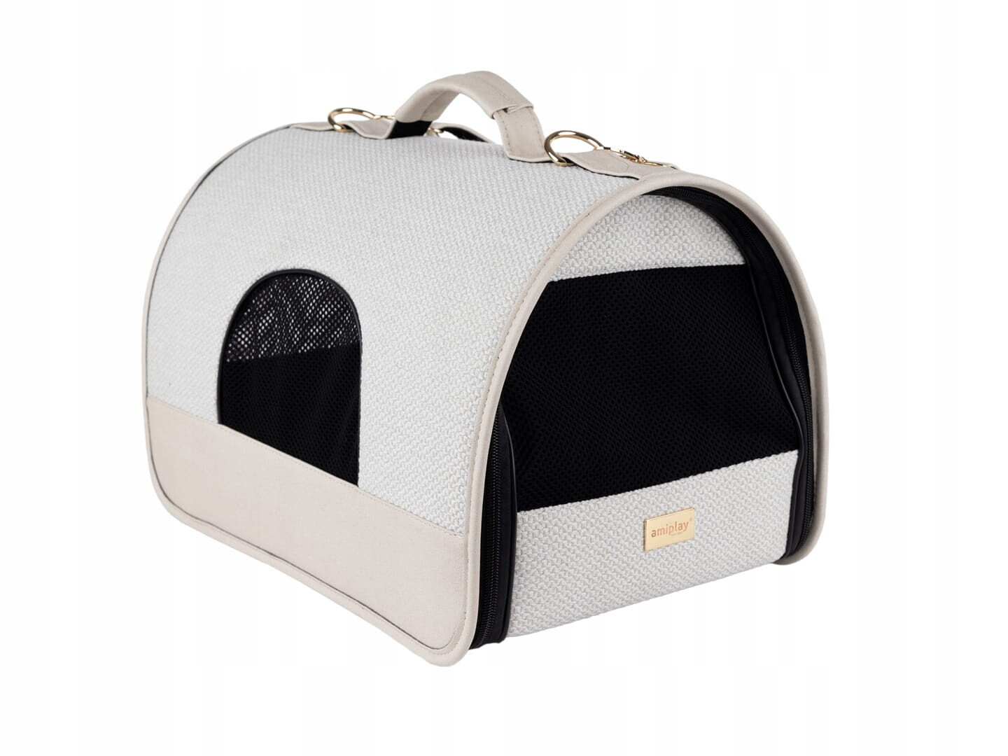 Amiplay Přepravka pro psa Milano velikost L Krémová