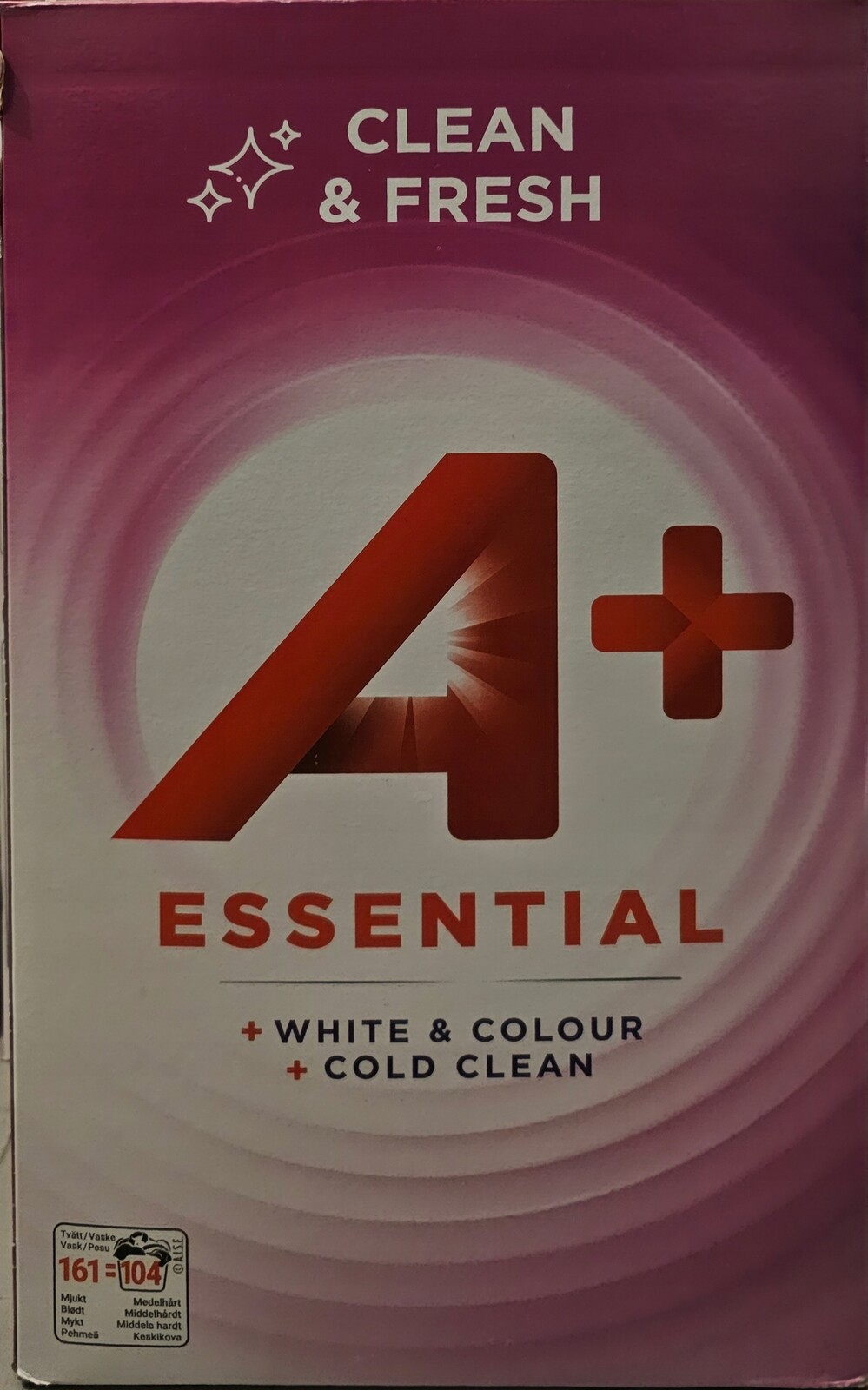 Prášek na praní A+ Essential Clean & Fresh – velké balení 6,8 kg