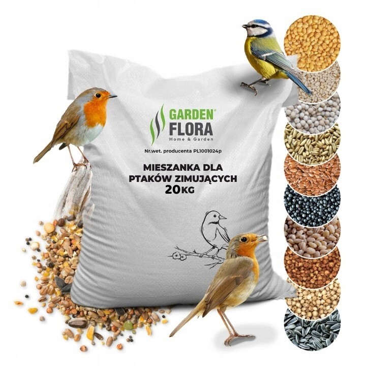 Krmivo pro Divoké Ptáky zrno ze Slunečnice krmivo Směs 20 kg
