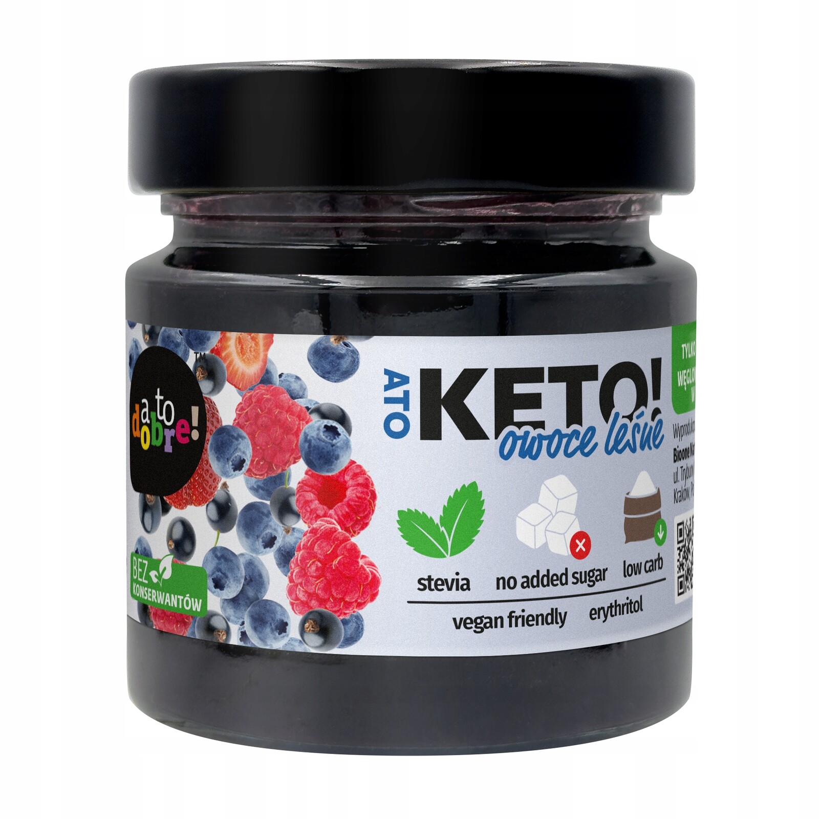 3x Zavařenina Lesní ovoce A To Keto! 200 g