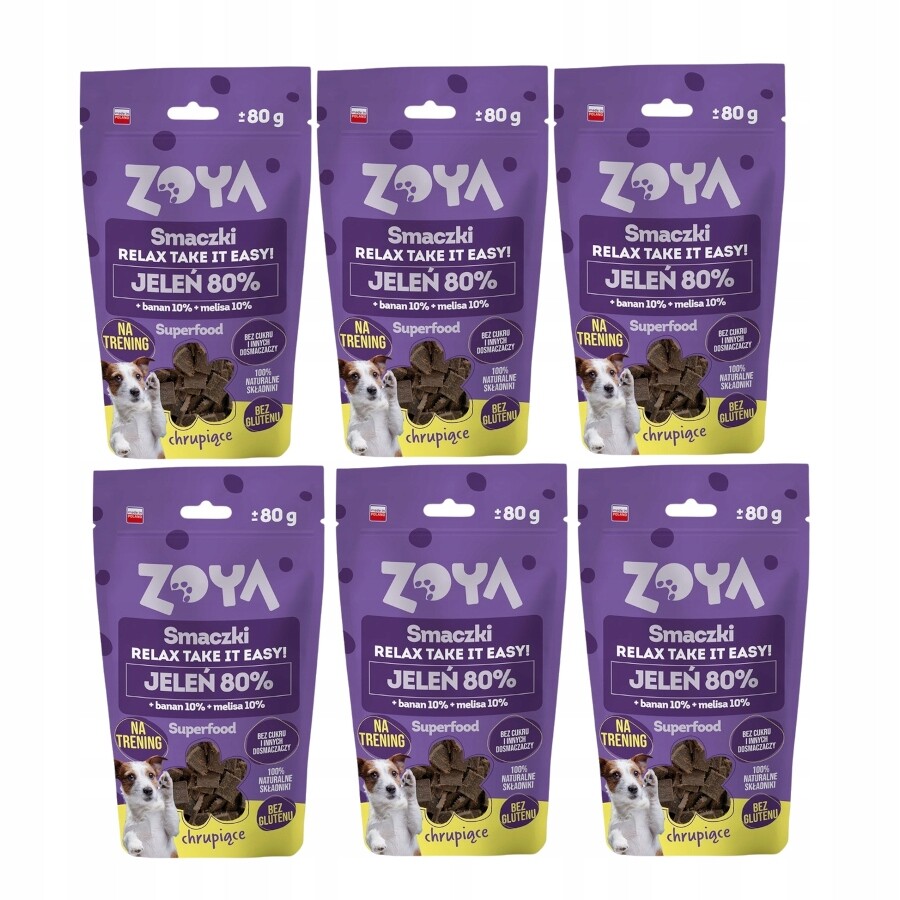 Psí pamlsek Zoya Pochoutky Relax take it easy Jelen 6x80g