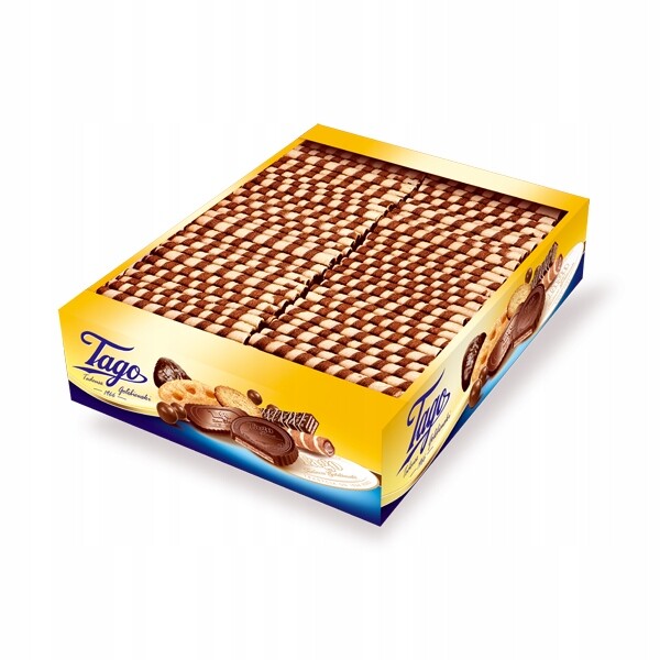 Vaflové trubičky s kakaovým krémem Tago 3 kg