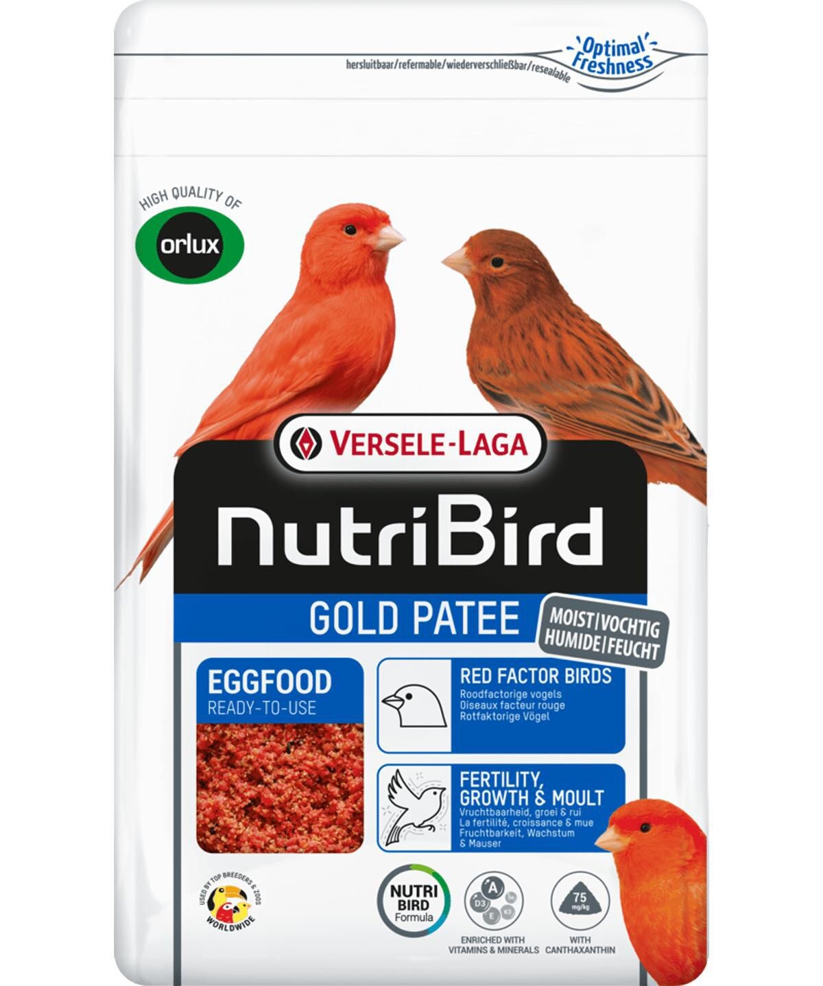 Volux Nutribird Egg Food Canary Gold Paštéta Červená 1 Kg