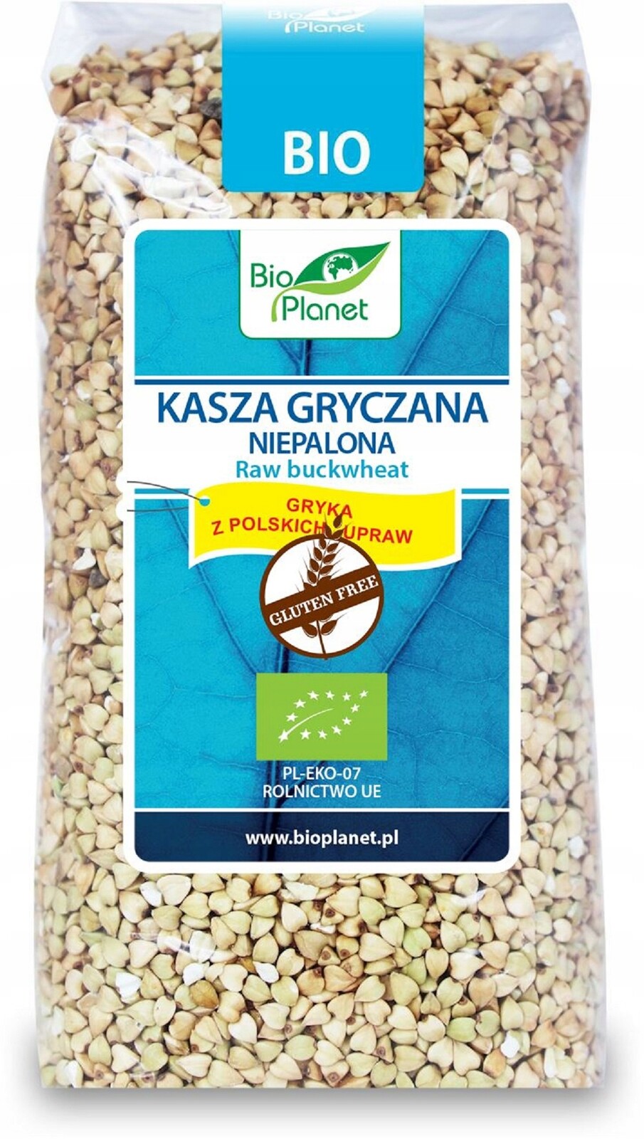 5x Bio Planet Nepražená pohanková kaše bezlepková Bio 500 g