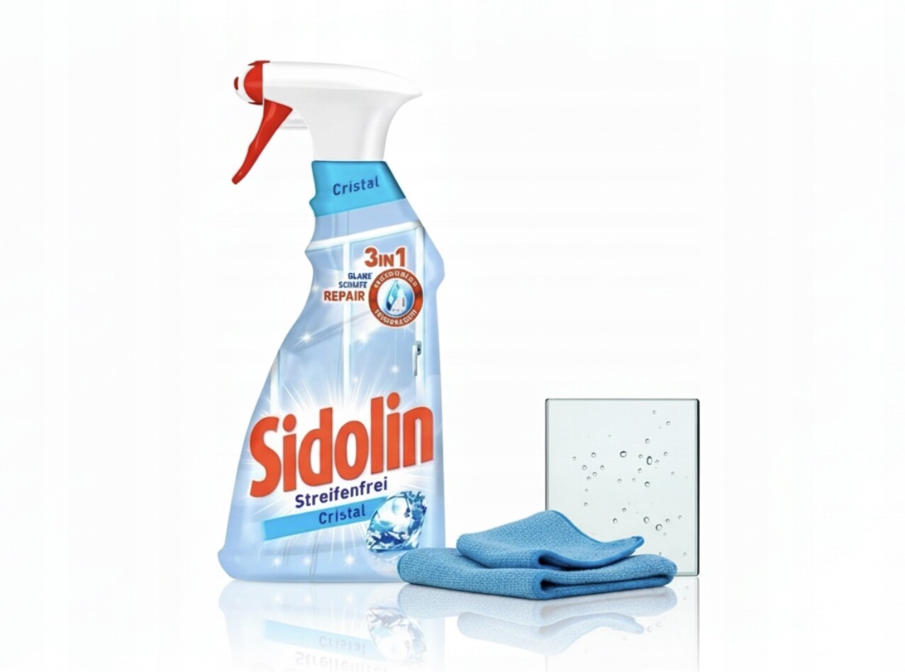 Sidolin cristal Čistič skel a zrcadel Cristal Repair 3v1500 ml