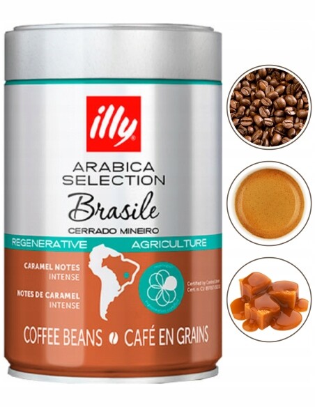 Káva zrnková illy Arabica Selection Brasile Cerrado Mineiro 250 g
