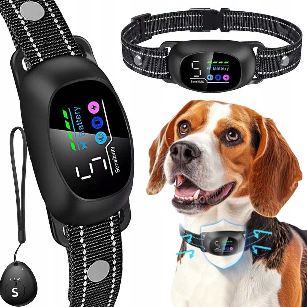 Elektrický Protištěkací Obojek Utišující obojek s Led displejem