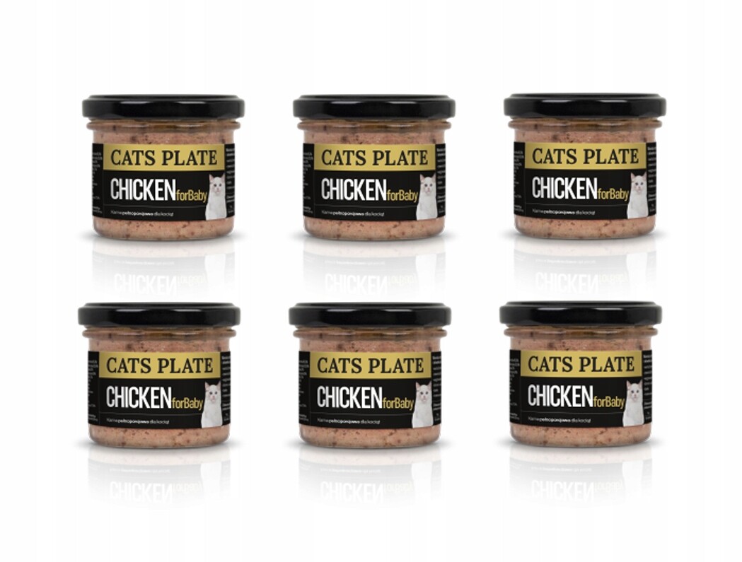 Cats Plate Baby Chicken – kuře pro koťata 6x100 g