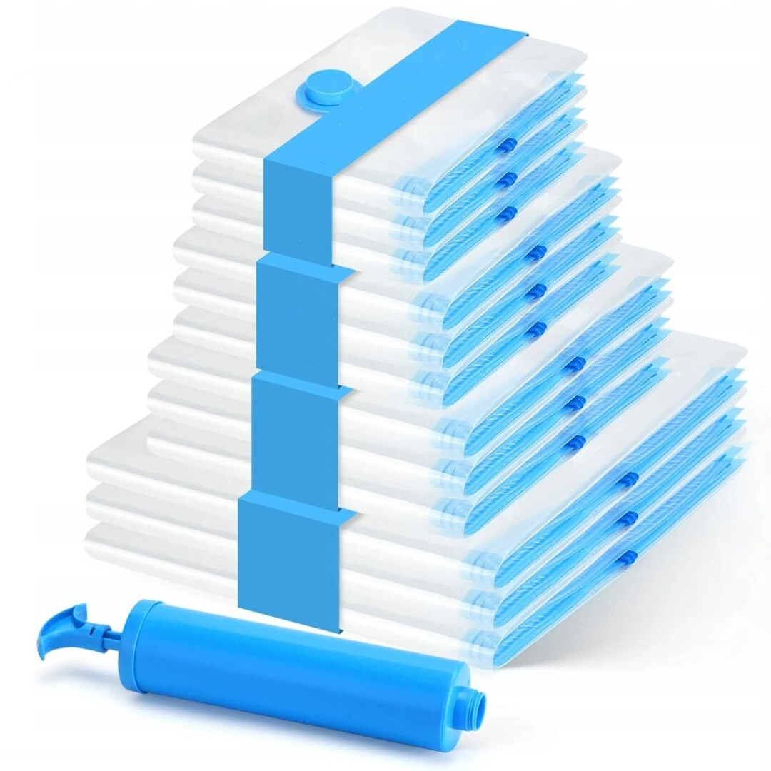 Set 12 Kusů Vakuové Pytle Na Oblečení Povlečení Tašky