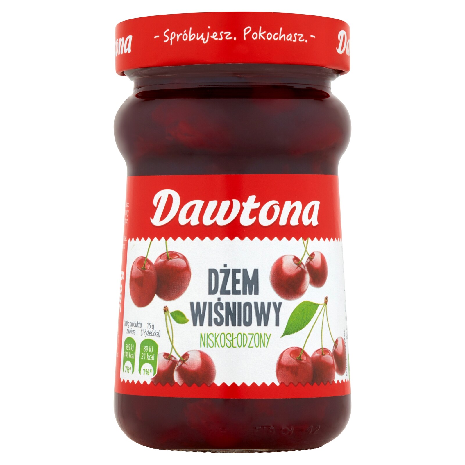 7 x nízkoslazený třešňový džem 280 g Dawtona