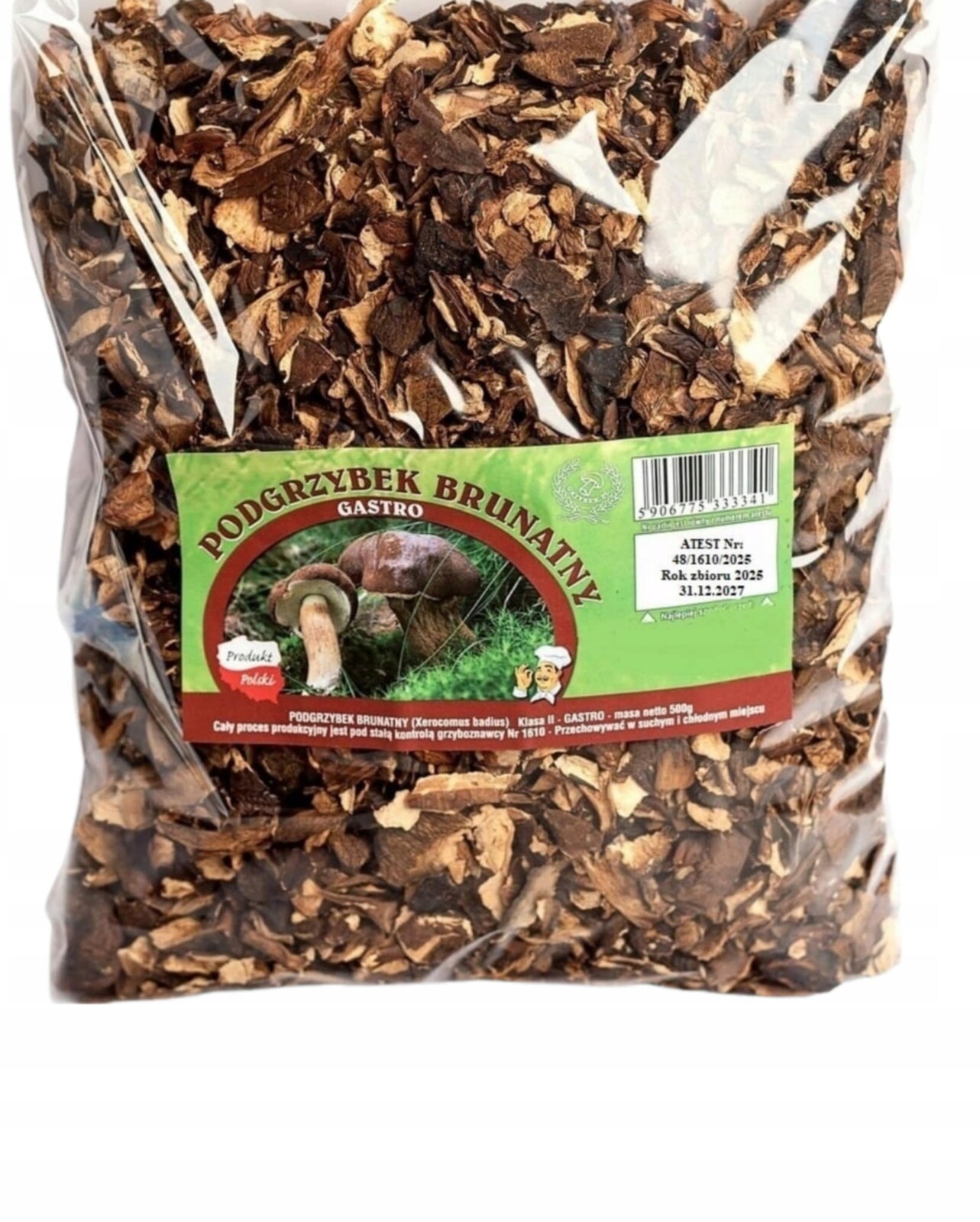 Sušené houby podhoubí hnědé sušené Gastro 500 g Polsko