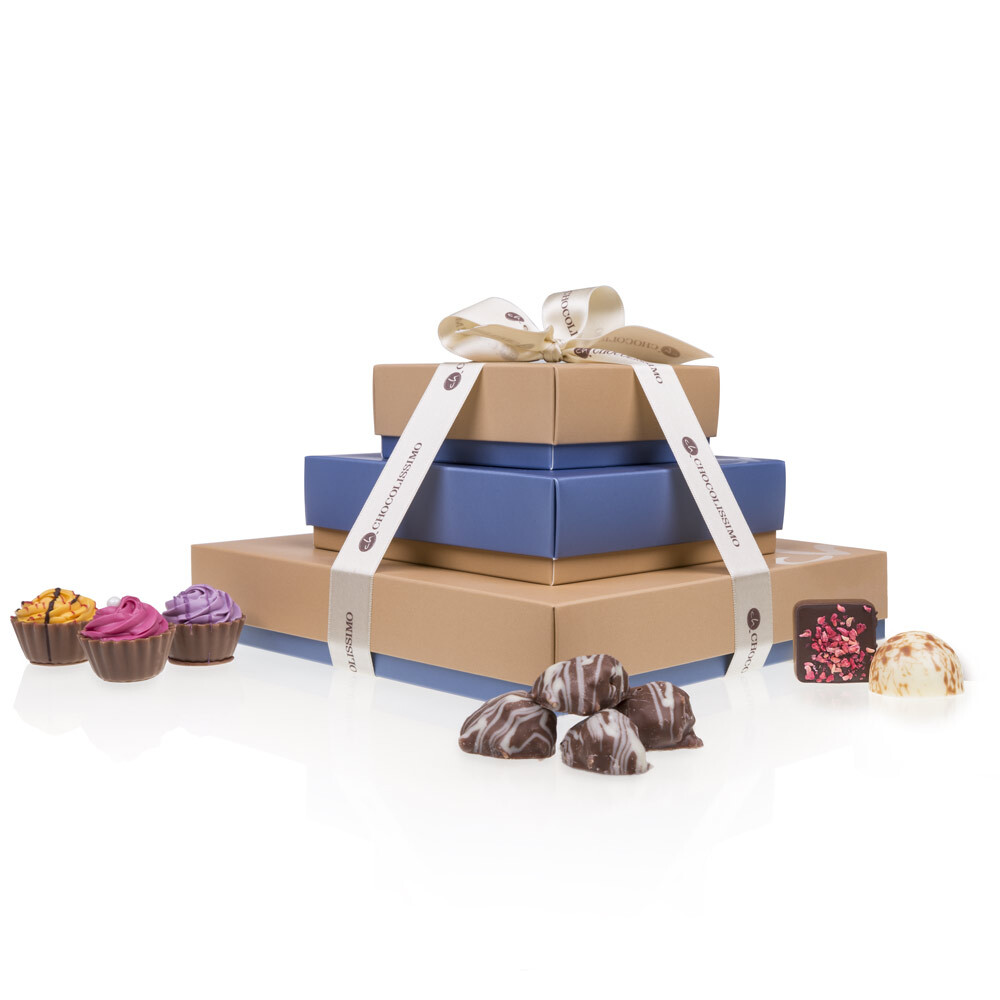 Sada Pralinek z Belgické čokolády jako dárek k svátku prémiové čokolády