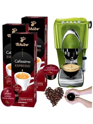 Tchibo Kapsle Tchibo Cafissimo Espresso Intense sada 3 x 10 kusů kapslí.