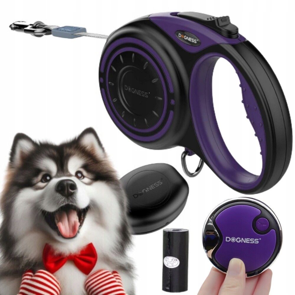 Vodítko Pro Psa automatická Páska příslušenství Dogness 5 m do 36 kg, velikost L