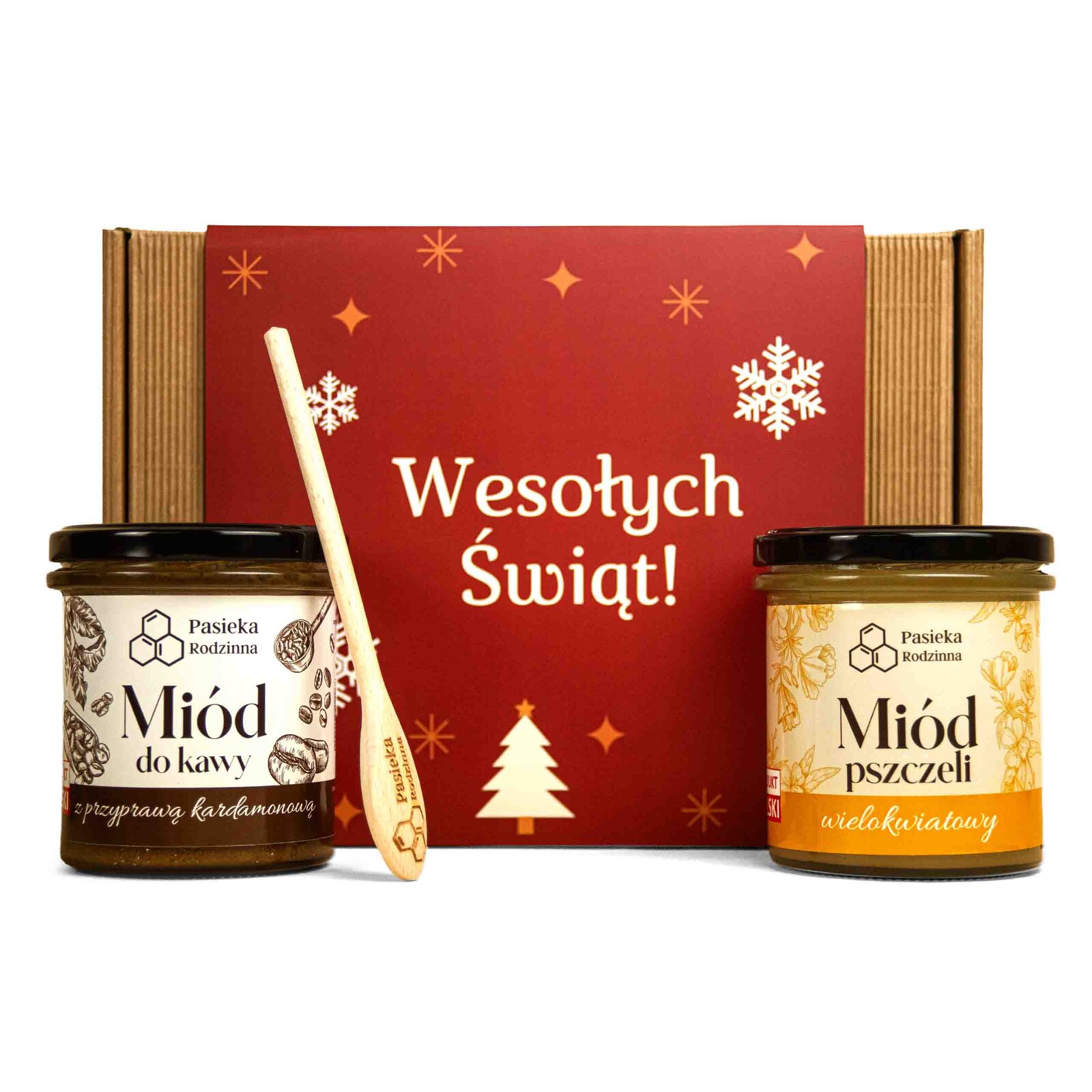 Vánoční Dárková sada Med se zázvorem Vícekvětý 410 g s obalem