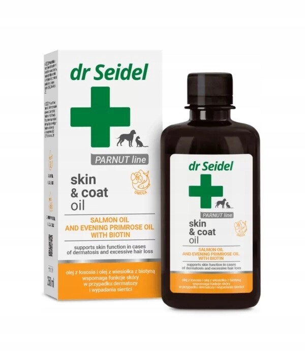 Dr Seidel Skin & Coat Oil 250 ml Lososový olej Pupalka Biotin