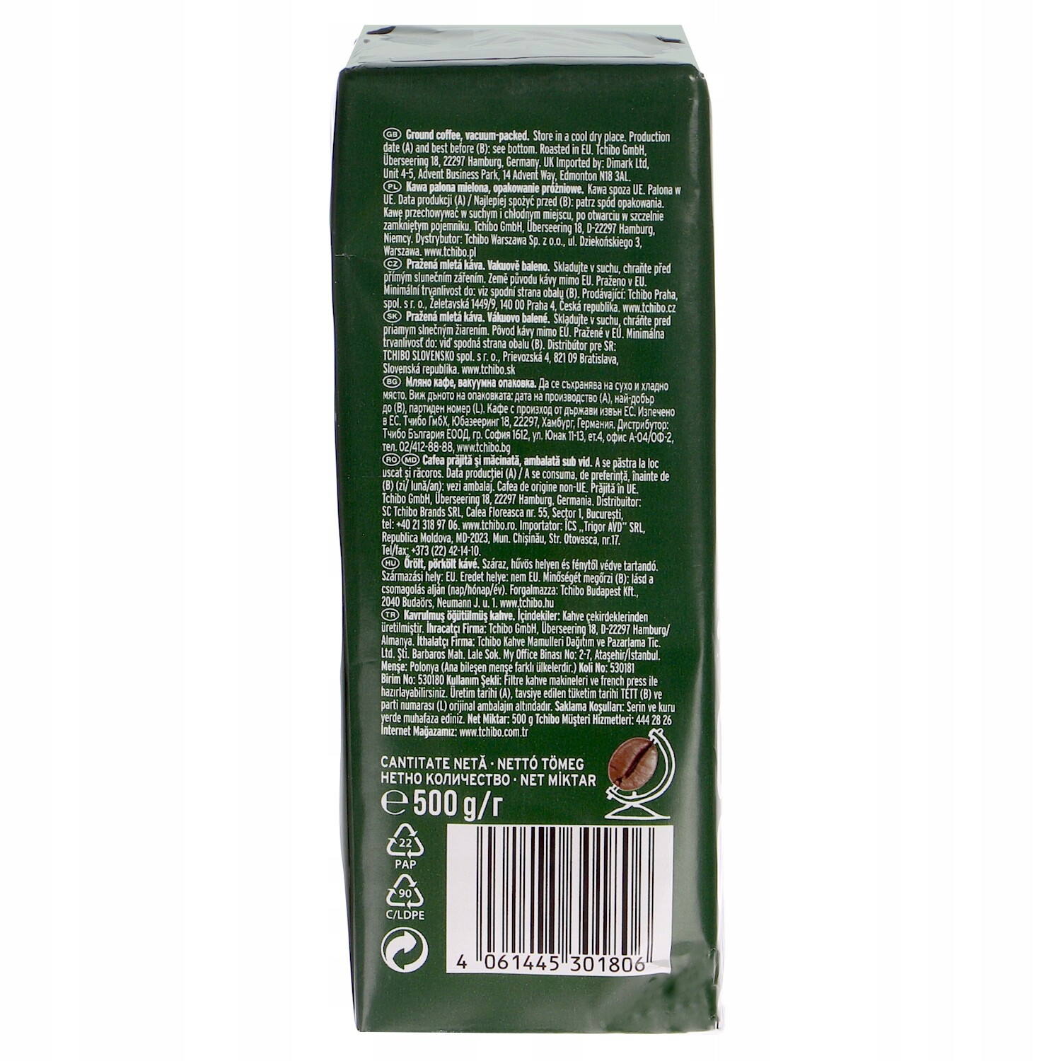 Tchibo Eduscho Classic Traditional 500g Mletá Káva Robusta Arabika