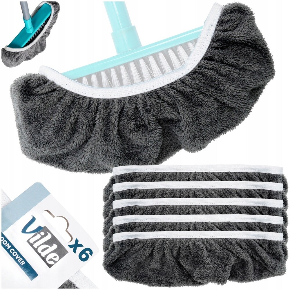 Hadřík na koště z mikrovlákna 6 ks.