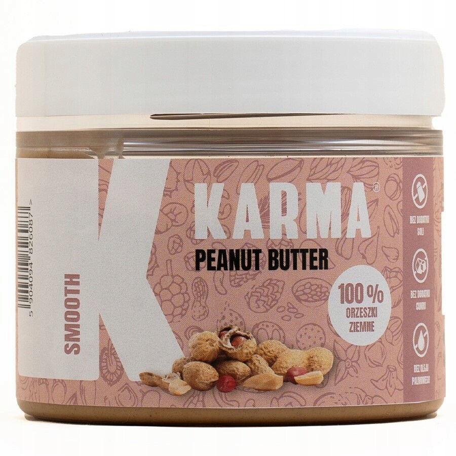 3x Karma Pasta z arašídů Smooth Karma, 250 g