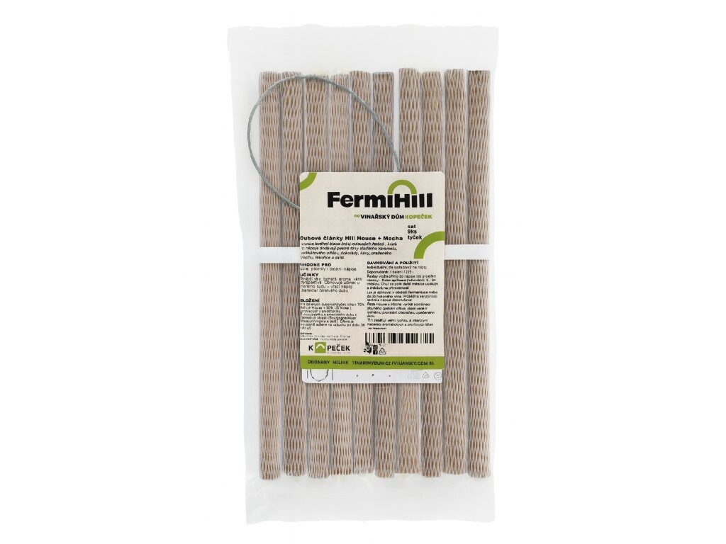 Dubové články Hill House + Moka - set 9ks tyček