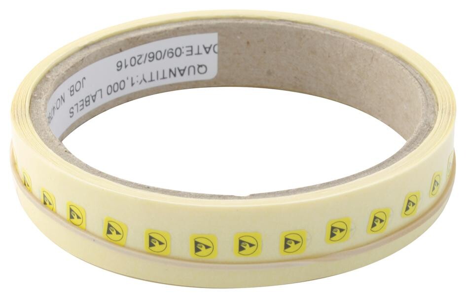 Multicomp Pro 055-0004 Esd Caution Symbol Label, 5X5Mm