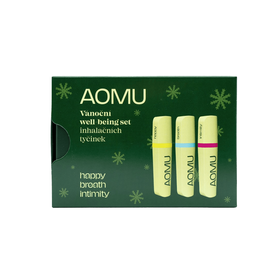 AOMU Vánoční well-being set inhalačních tyčinek
