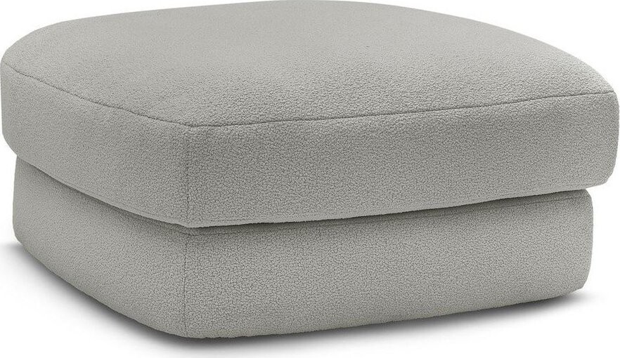 Světle šedá podnožka z textilie bouclé Leonore – Bobochic Paris