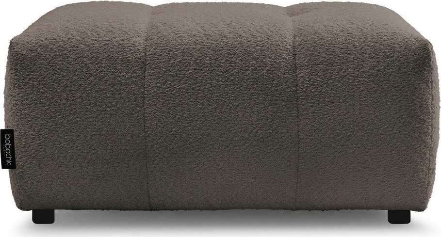 Hnědá podnožka z textilie bouclé Roxelane – Bobochic Paris