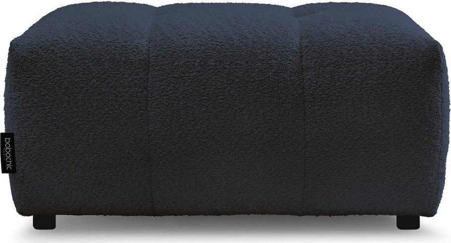 Modrá podnožka z textilie bouclé Roxelane – Bobochic Paris