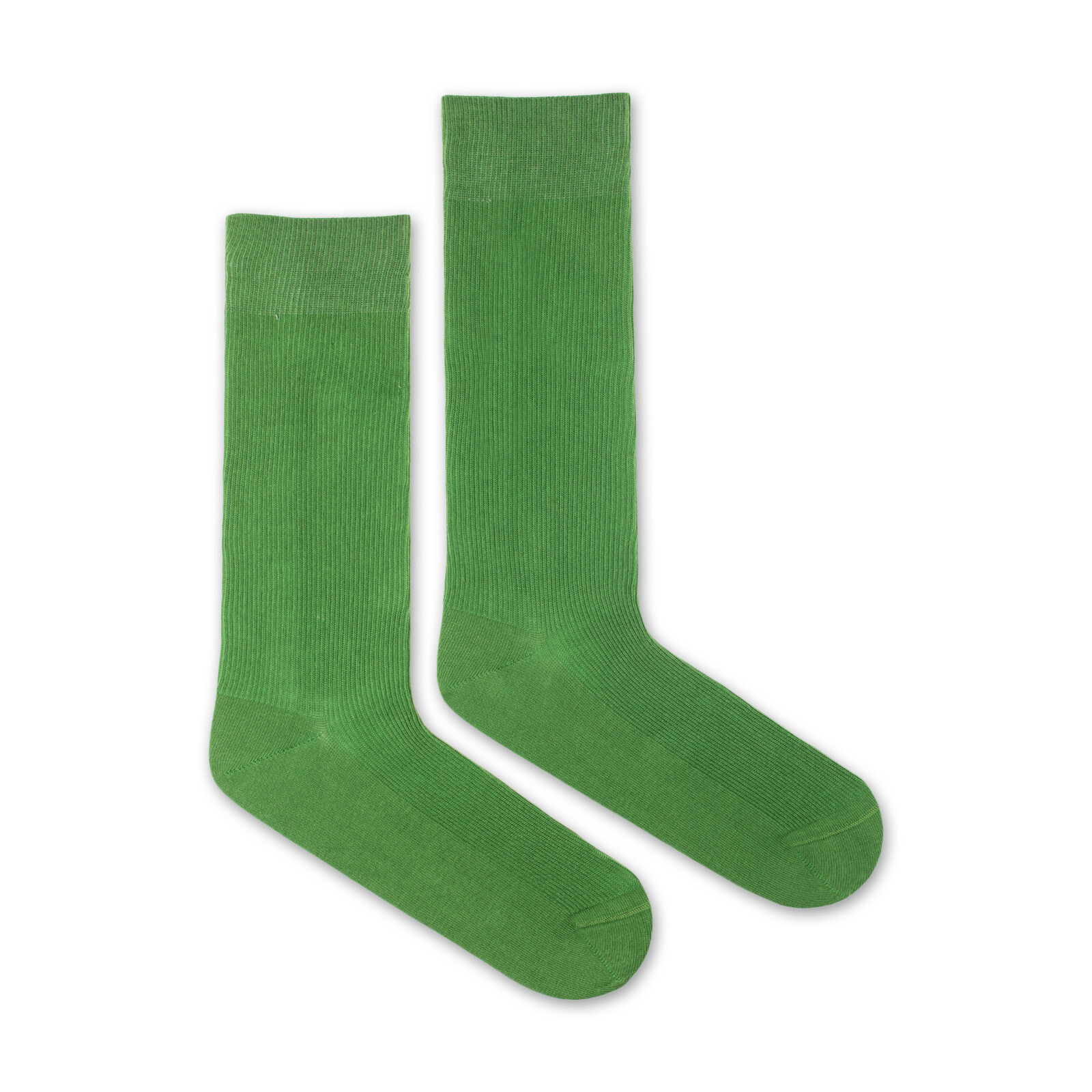 Ponožky Žebro tenké zelené