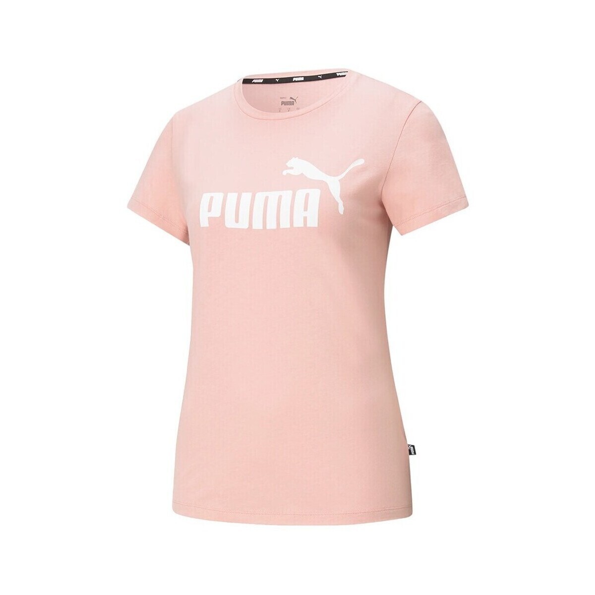 Puma  Ess Logo Tee  Růžová