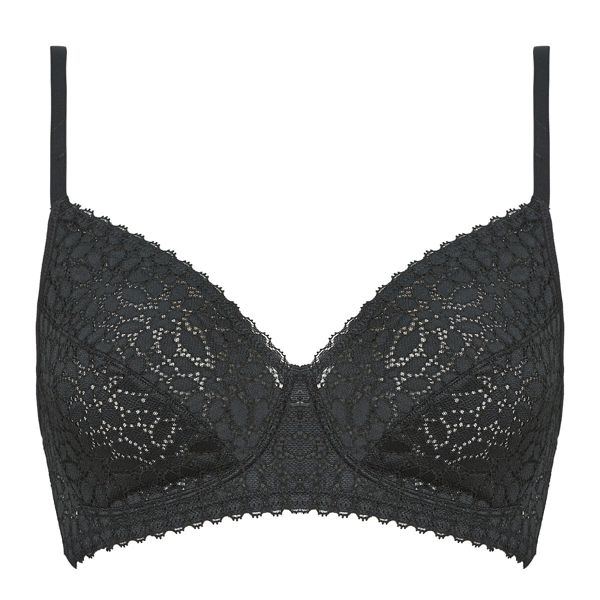 DIM  DAILY DENTELLE SANS ARMATURE  Černá