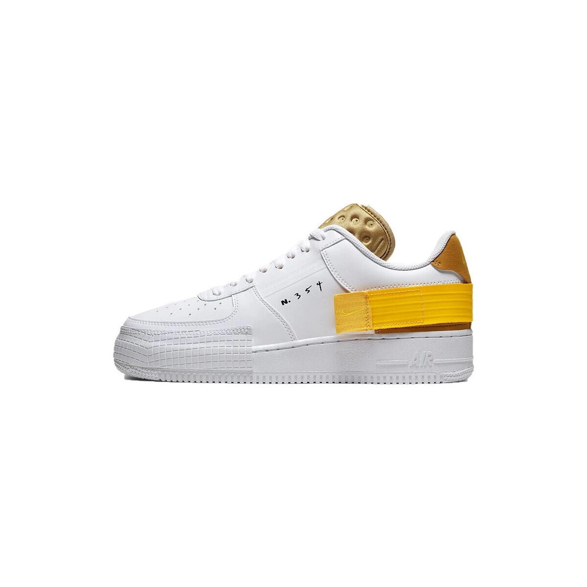 Nike  Air Force 1 Drop Type White Gold Yellow  Bílá