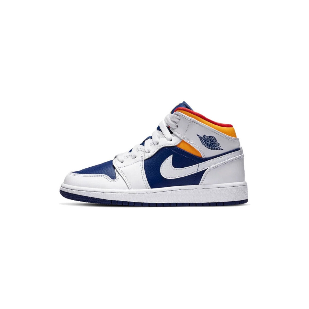 Nike  1 Mid White Laser Orange Deep Royal Blue  Oranžová