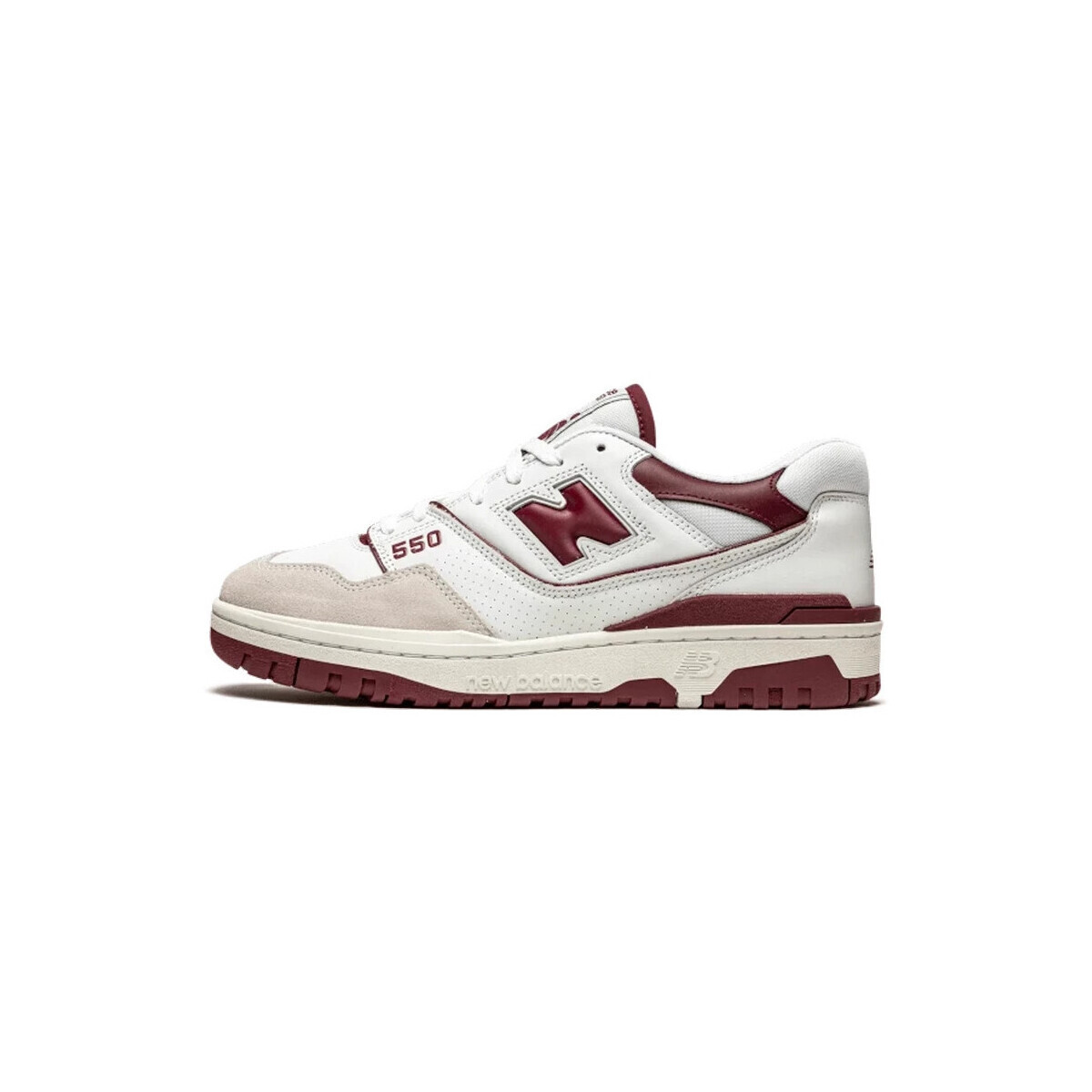 New Balance  550 Sea Salt Burgundy  Červená