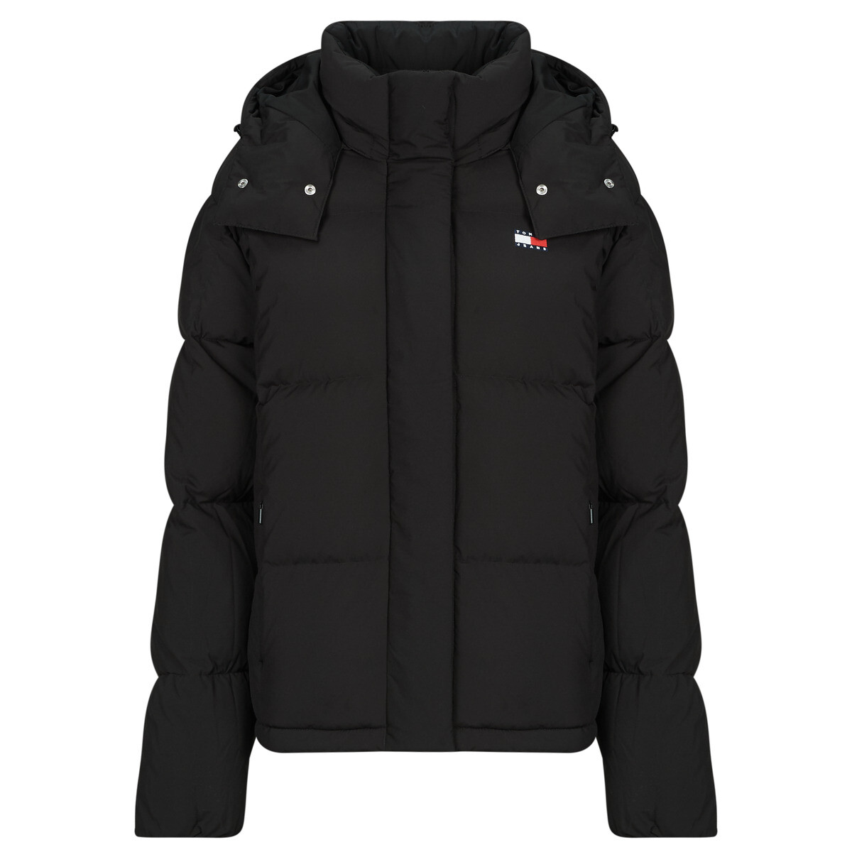 Tommy Jeans  TJW ALASKA GRID DOWN JACKET EXT  Černá