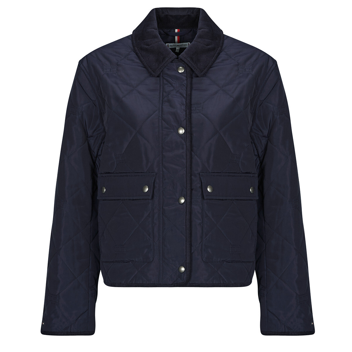 Tommy Hilfiger  PADDED FLAG QUILTED JACKET  Tmavě modrá