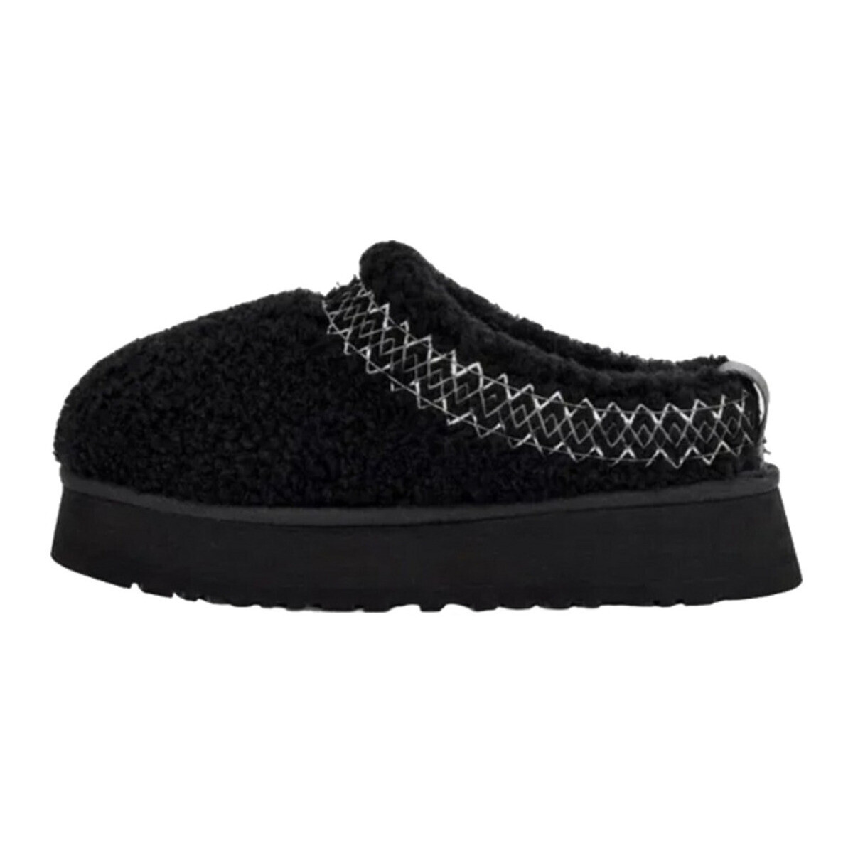 UGG  Tazz Slipper Heritage Braid Black  Černá