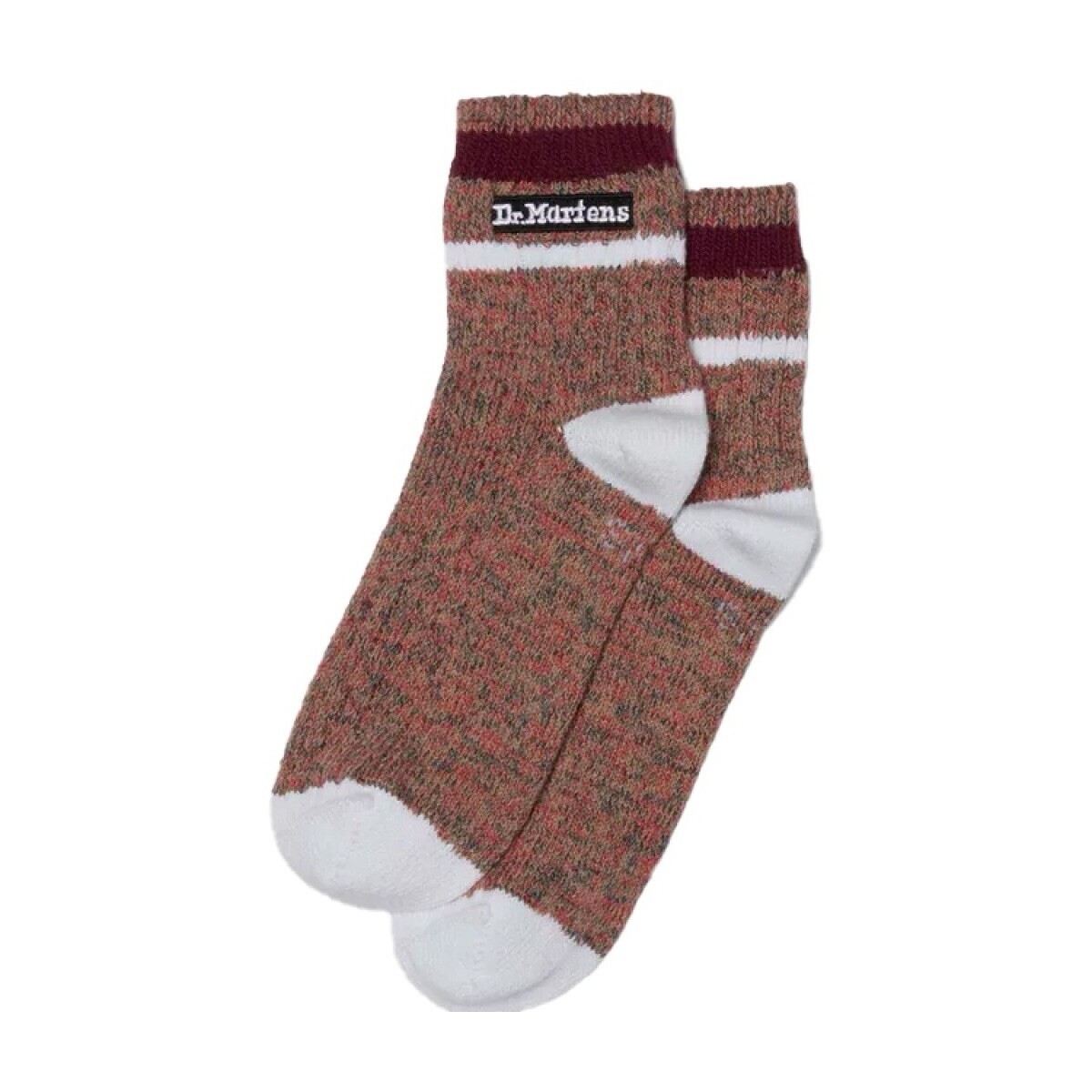 Dr. Martens  SHORT MARL SOCK  Bordó