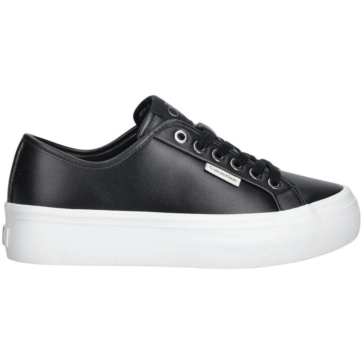 Calvin Klein Jeans  VULC FLATF LACE UP L YW0YW01932  Černá
