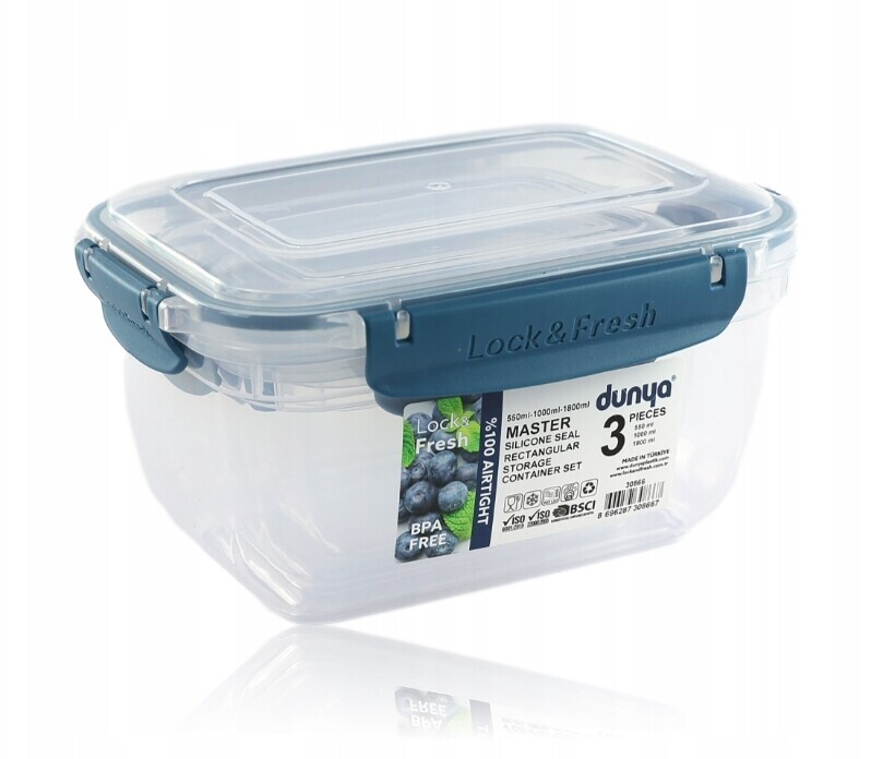 DUNYA Dóza sada MV 3ks 0,4/0,8/1,4L s těsněním  MASTER