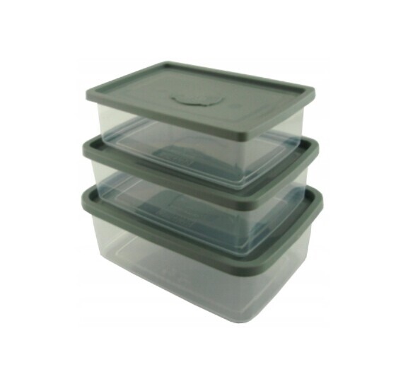 POLY TIME Dóza sada MV 3ks 0,75/1/1,5L obdelník  POLY