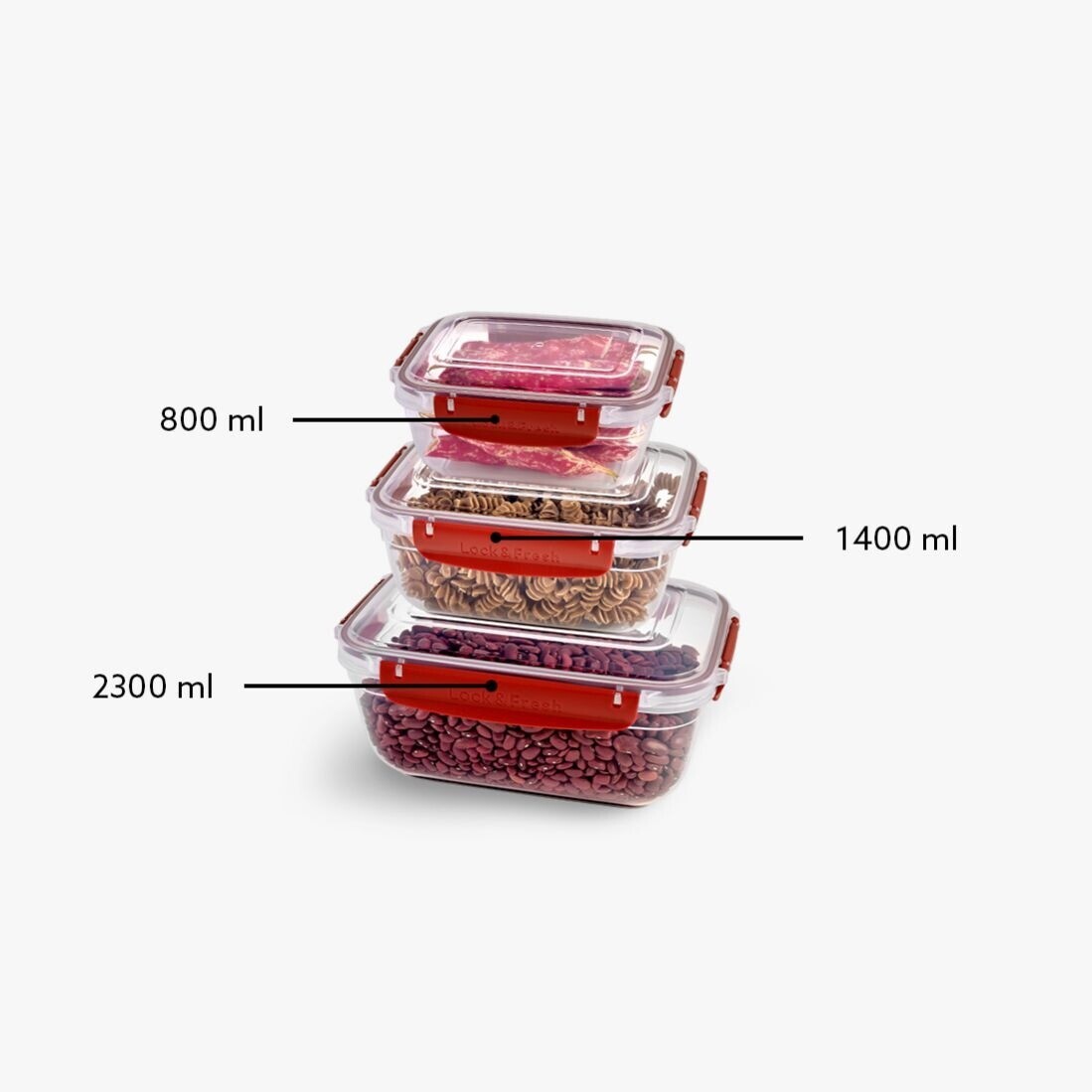 DUNYA Dóza sada MV 3ks 0,8/1,4/2,3L s těsněním  MASTER