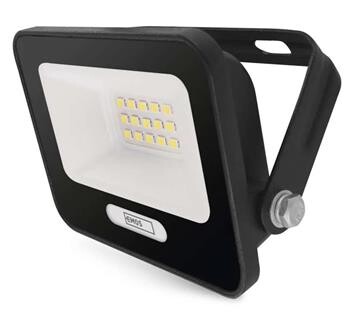 Emos LED reflektor GLARO 10W, černý, IP65, 1000 lm, neutrální bílá ZS2214B