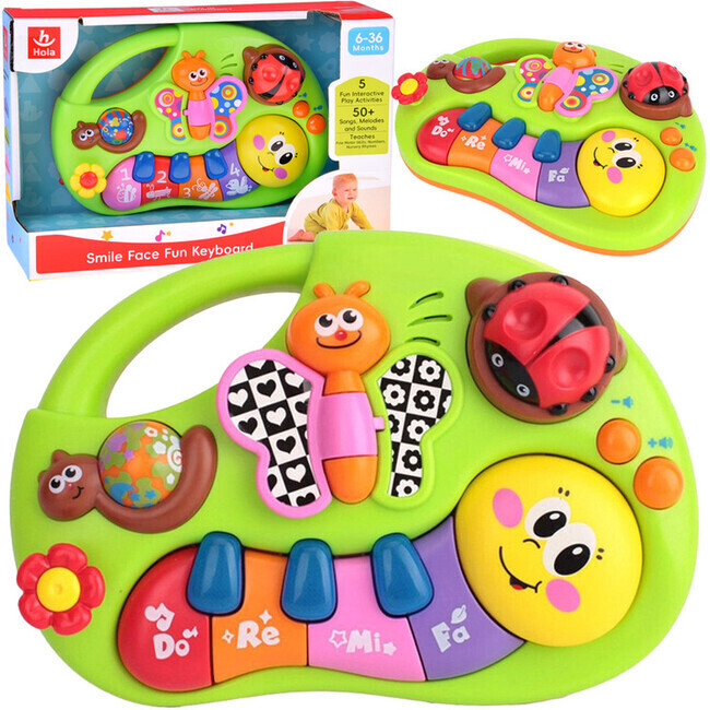 Dětský hudební klavír - Husenica