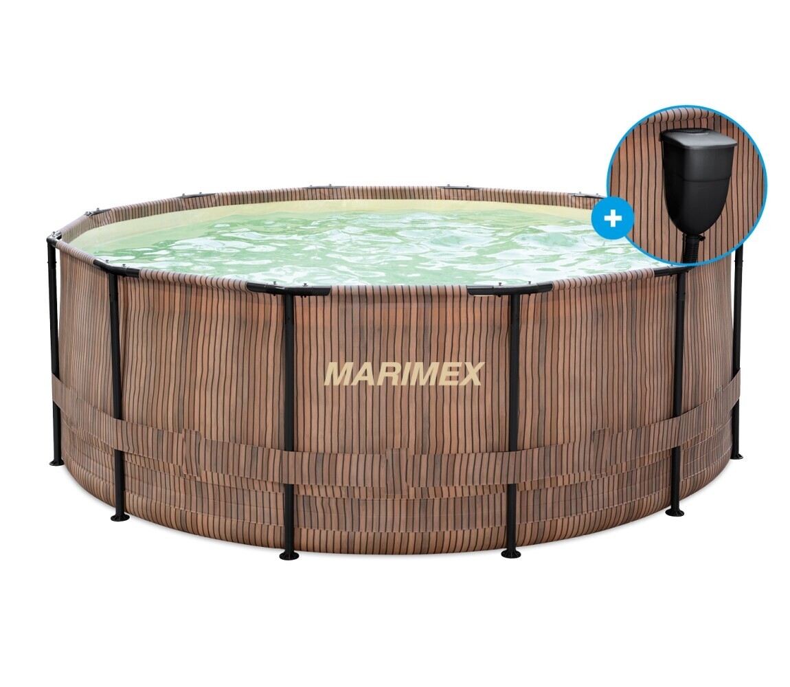 Bazén Marimex Florida 3,66x0,99 m se zabudovaným skimmerem - motiv TEAK (poškozený obal)